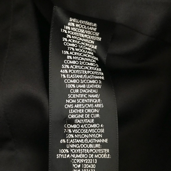 NWT Alice + Olivia Harvey Leather Patchwork Draped Lapel Blazer Jacket M - Picture 14 of 17